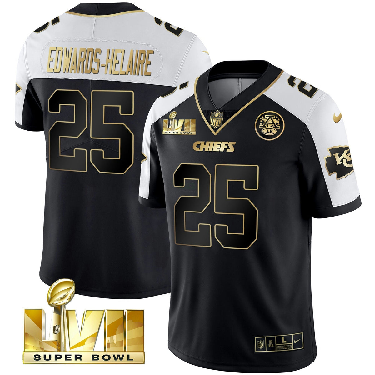 NFL Kansas City Chiefs Men’s Super Bowl Vapor Gold Jersey
