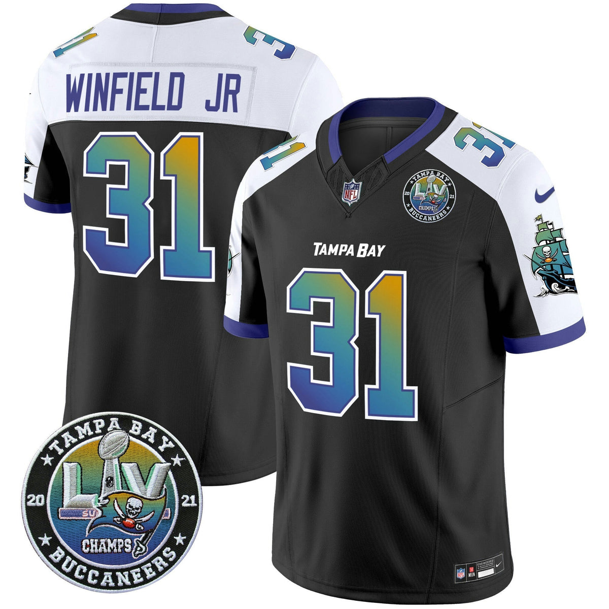 NFL Men’s “Tampa City” Super Bowl LIV Patch Vapor Limited Jersey