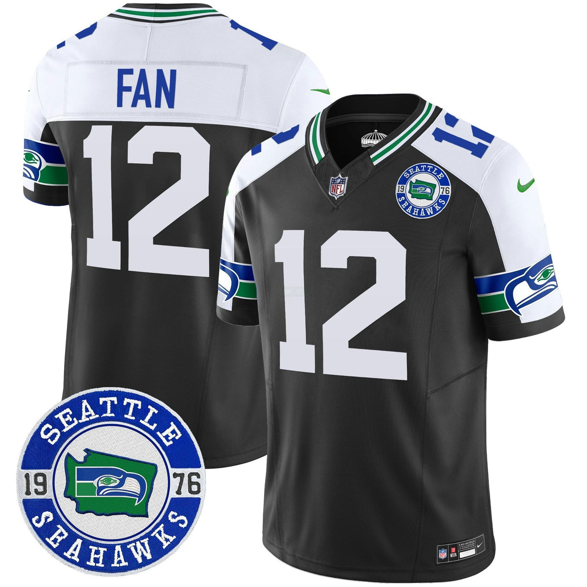 NFL Men’s Throwback Est. 1976 Patch Vapor Limited Jersey