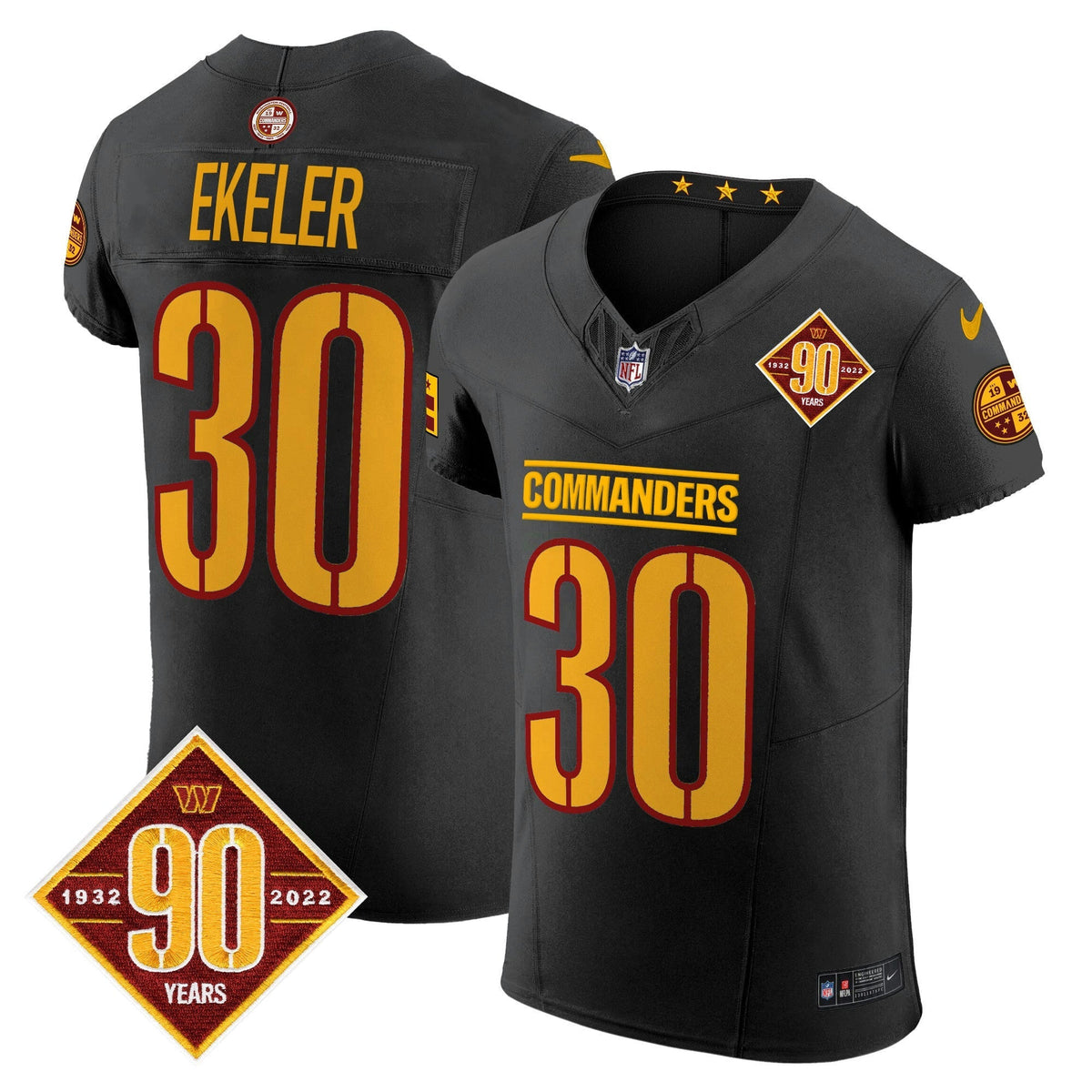 NFL Men’s Washington 90th Anniversary Patch Vapor Elite Jersey