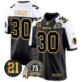 NFL Washington Commanders Men’s Washington Redskins 75th & Sean Taylor Patch Gold Game Jersey