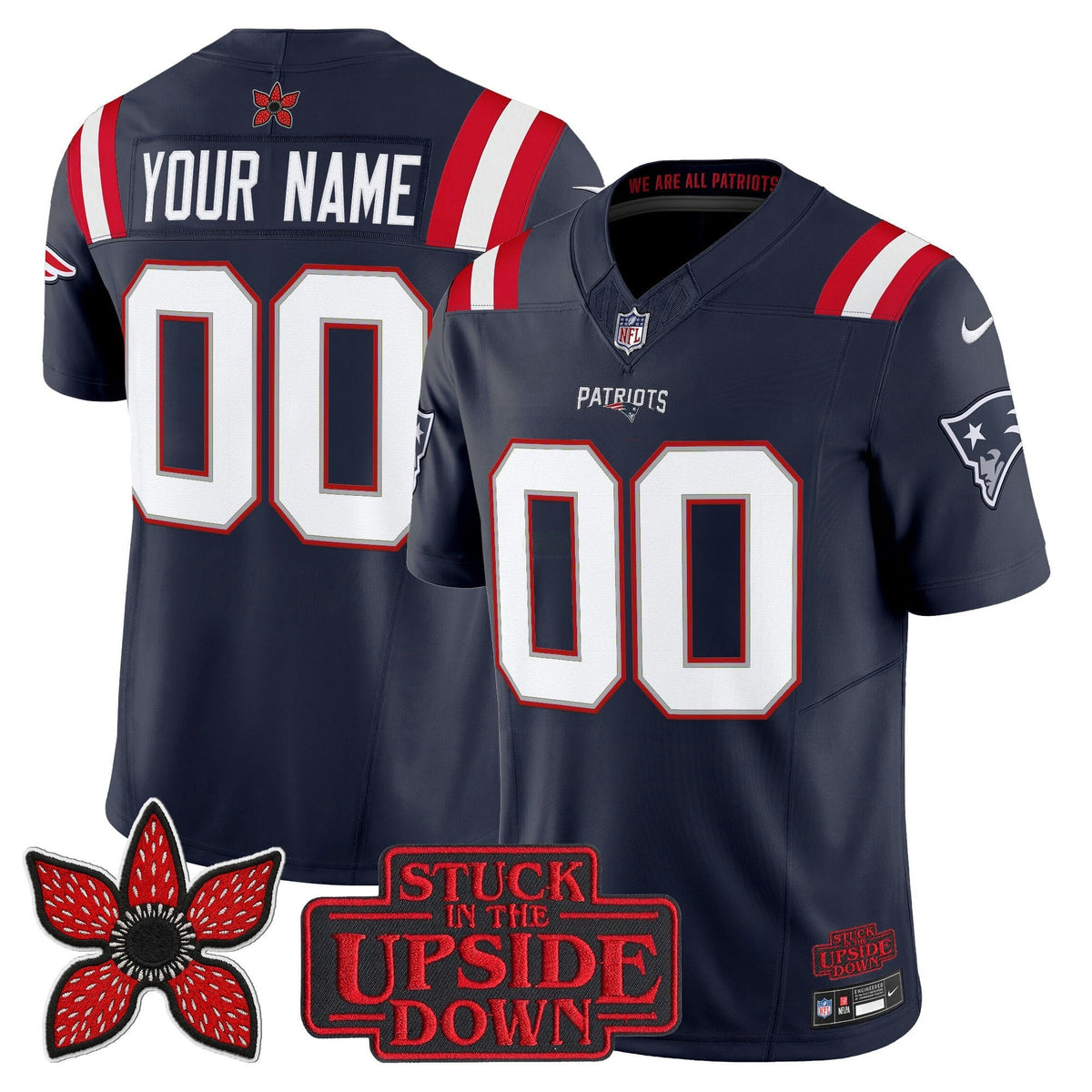 NFL New England ‘Stranger Things Edition’ Vapor Limited Jersey V2
