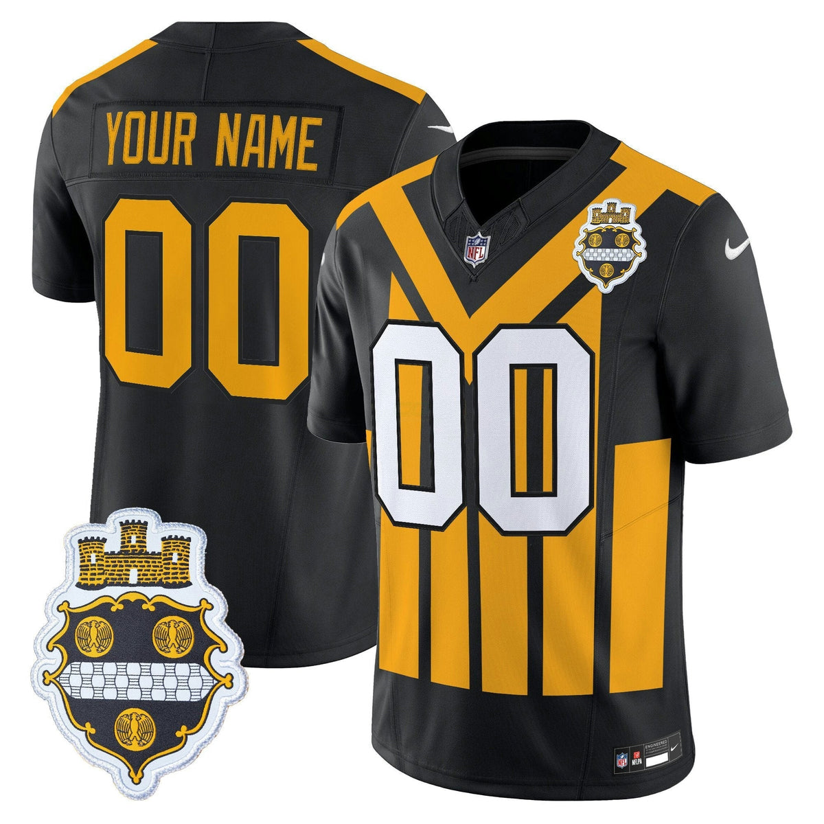 NFL Pittsburgh 1933 Patch Throwback Vapor Limited Jersey