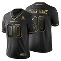 Jersey NFL Black Gold & Black Silver Custom Name and Number