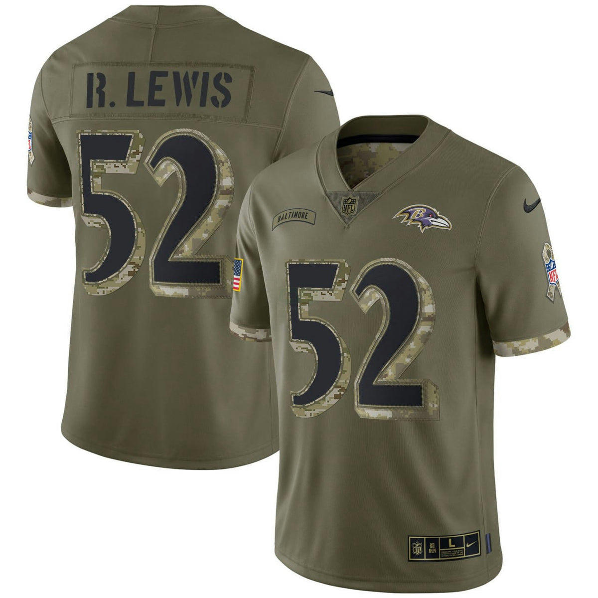 NFL Ray Lewis Baltimore Salute To Service Jersey - Salute To Service