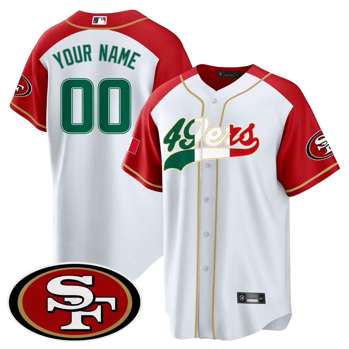 NFL San Francisco 49ers San Francisco Mexico Jersey - Baseball