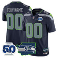 NFL Seattle 50th Anniversary Patch Vapor Limited Jersey