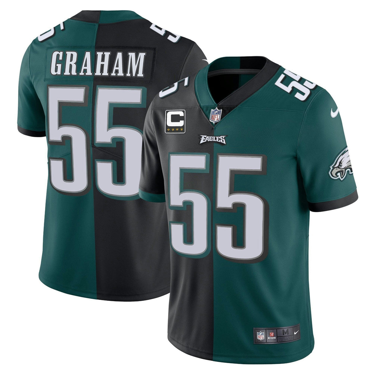 Jersey NFL Split Black Green Vapor Limited