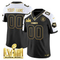 NFL Super Bowl LVIII Gold Patch Vapor Jersey V4