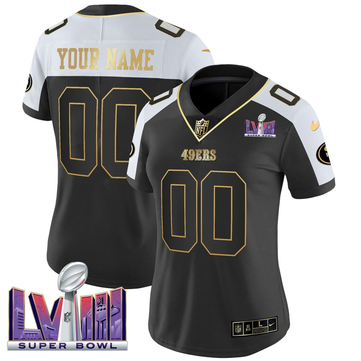 NFL Super Bowl LVIII Patch Vapor Jersey V2
