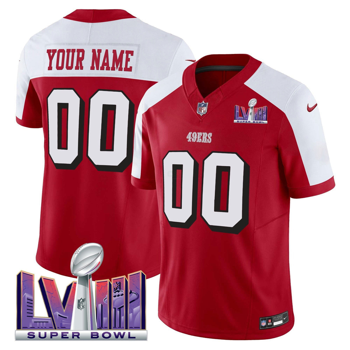 NFL Super Bowl LVIII Patch Vapor Limited Jersey V2
