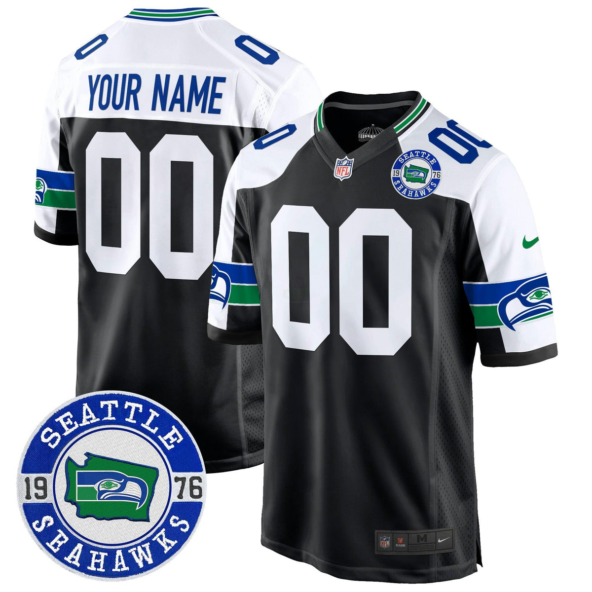 NFL Throwback Est. 1976 Patch Game Jersey