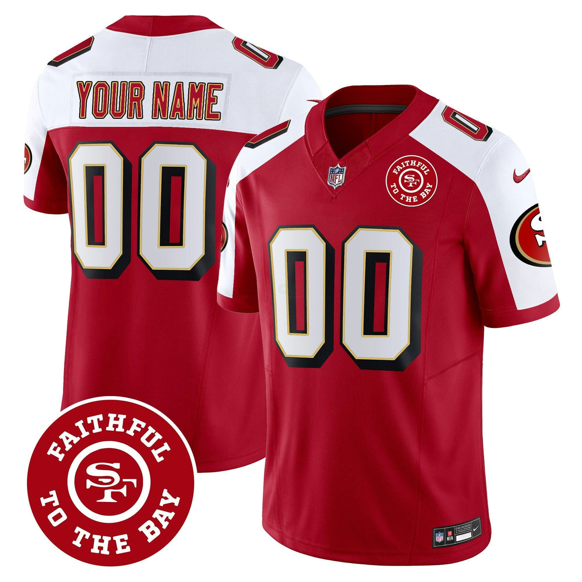 NFL Throwback Faithful To The Bay Patch Vapor Limited Jersey