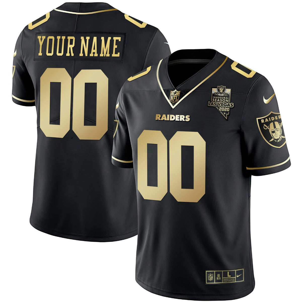 Jersey NFL Vapor Gold Custom Name and Number
