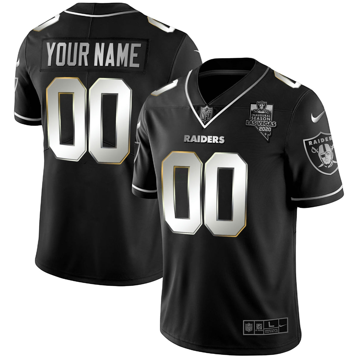 Jersey NFL Vapor Gold Custom Name and Number