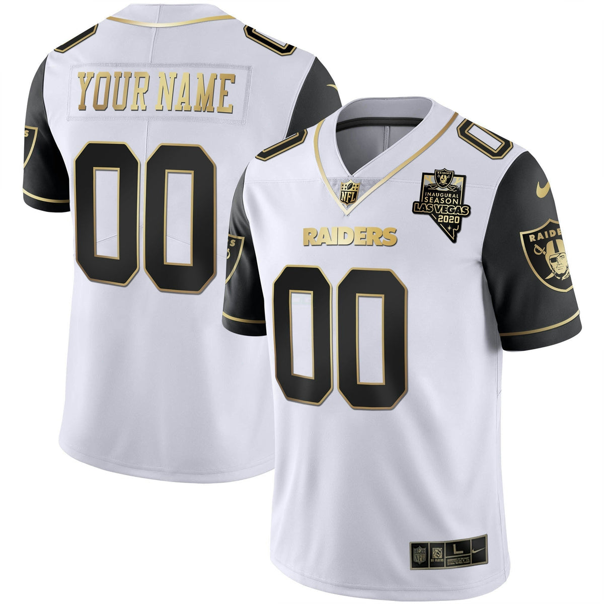 Jersey NFL Vapor Gold Custom Name and Number