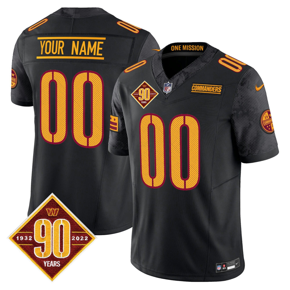 NFL Washington 90th Anniversary Vapor Limited Jersey V4