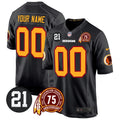 NFL Washington Commanders Washington Redskins 75th & Sean Taylor Patch Game Jersey