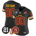 NFL Washington Commanders Washington Redskins 75th & Sean Taylor Patch Vapor Limited Jersey V2