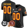 NFL Washington Commanders Washington Redskins 75th & Sean Taylor Patch Vapor Limited Jersey