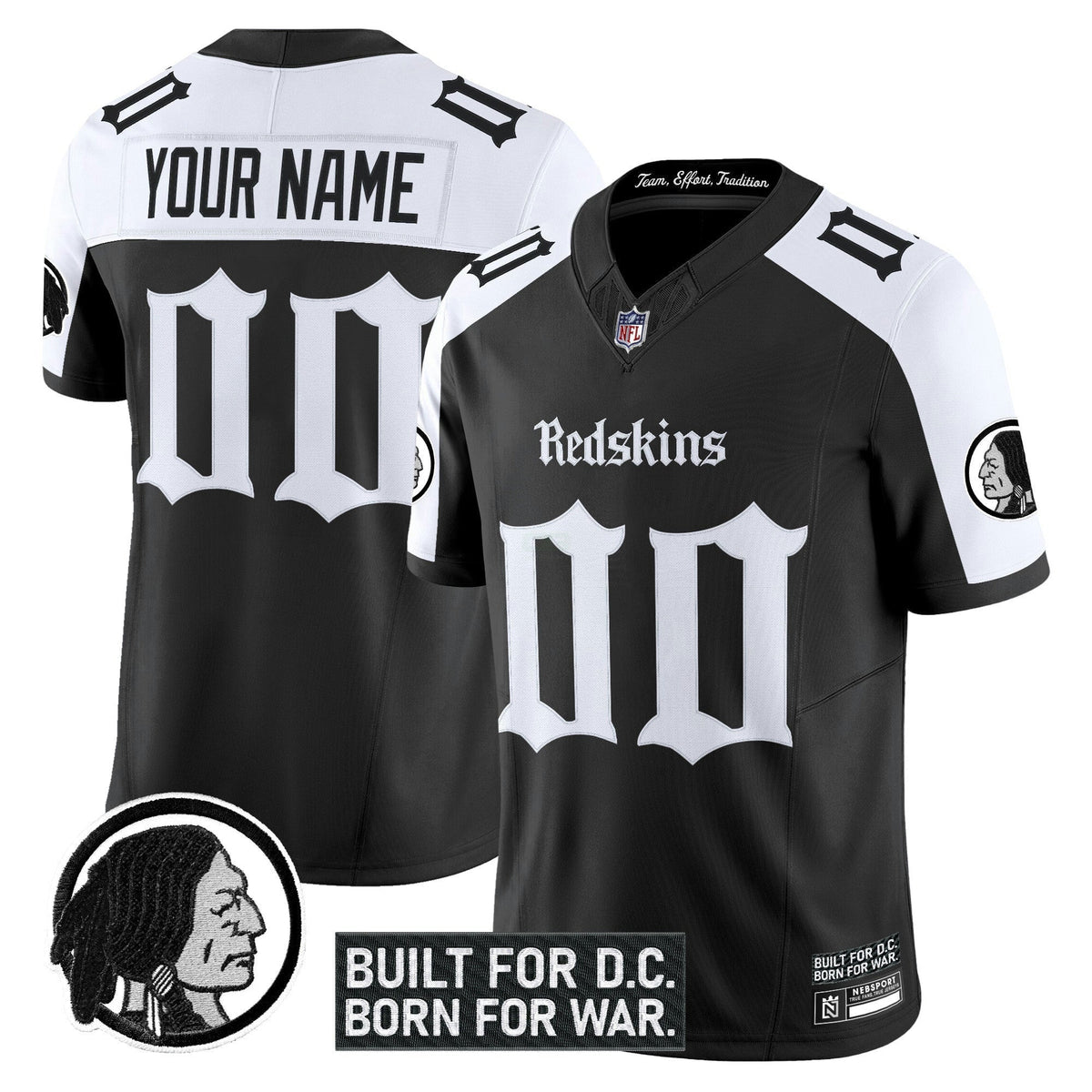 NFL Washington Commanders Washington Redskins ‘Gothic Capital Edition’ Vapor Limited Jersey V2