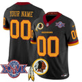 NFL Washington Commanders Washington Redskins Throwback 1992 Super Bowl XXVI Patch Vapor Limited Jersey V3