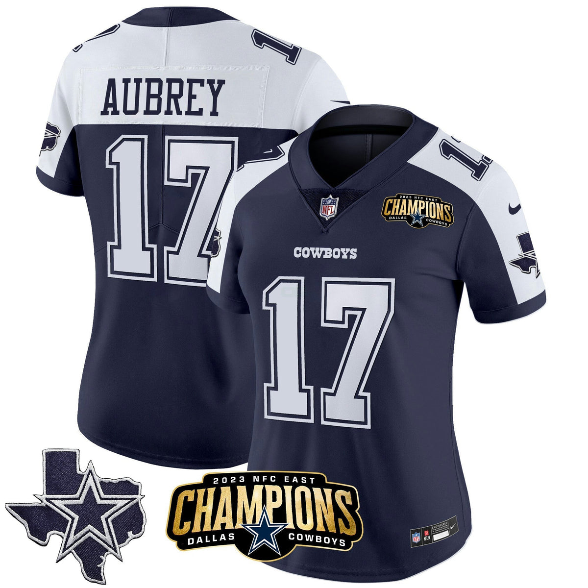 NFL Women’s 2023 NFC East Champions Patch Vapor Jersey