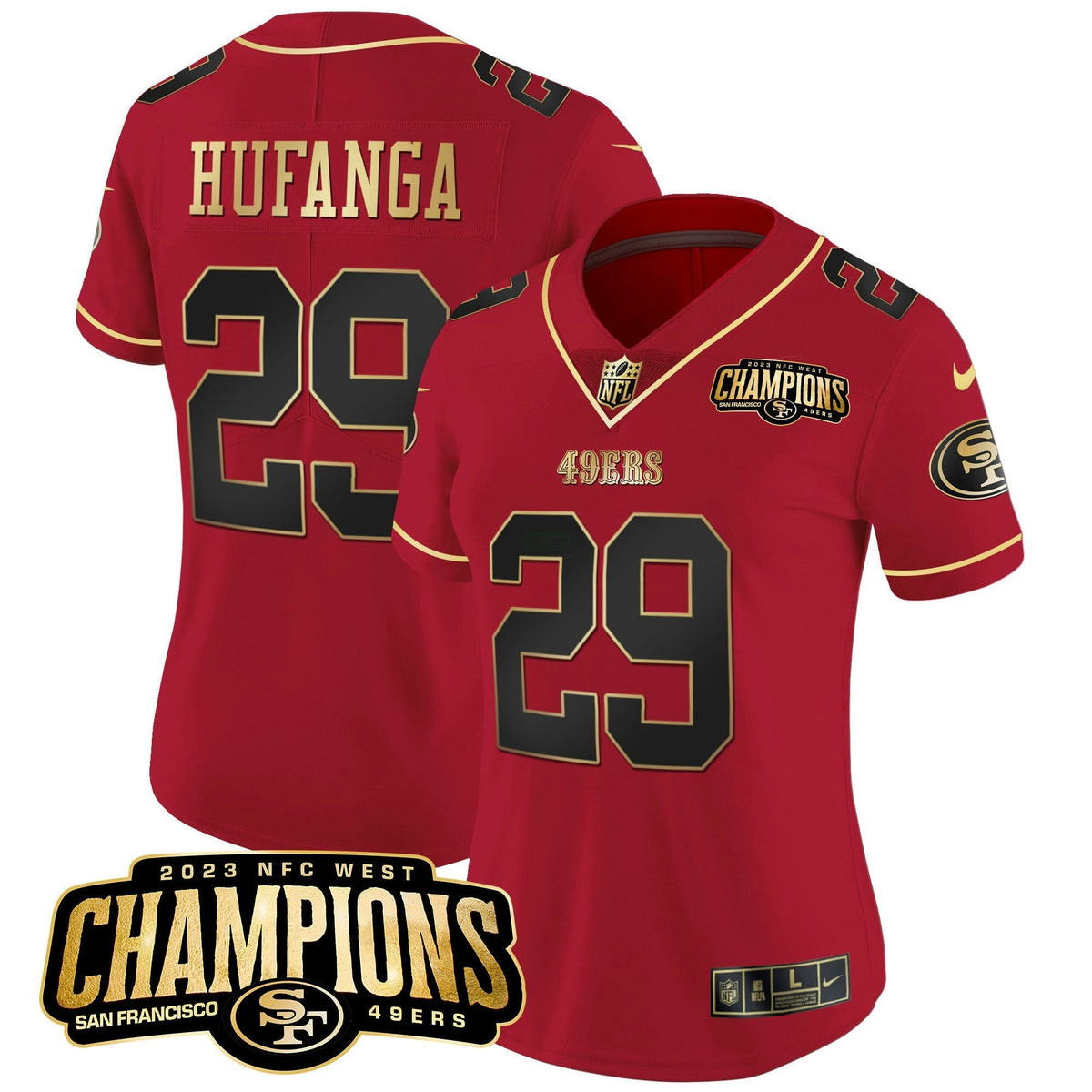 NFL Women’s 2023 NFC West Champions Patch Vapor Jersey V2