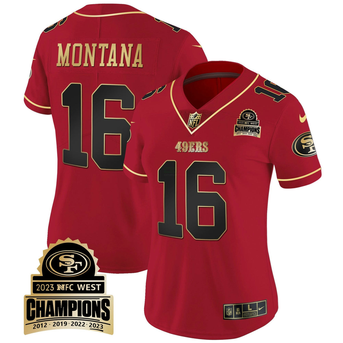 NFL Women’s 2023 NFC West Champions Patch Vapor Jersey V4