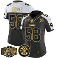 NFL Women’s 2024 AFC West Division Champions Patch Gold Vapor Limited Jersey