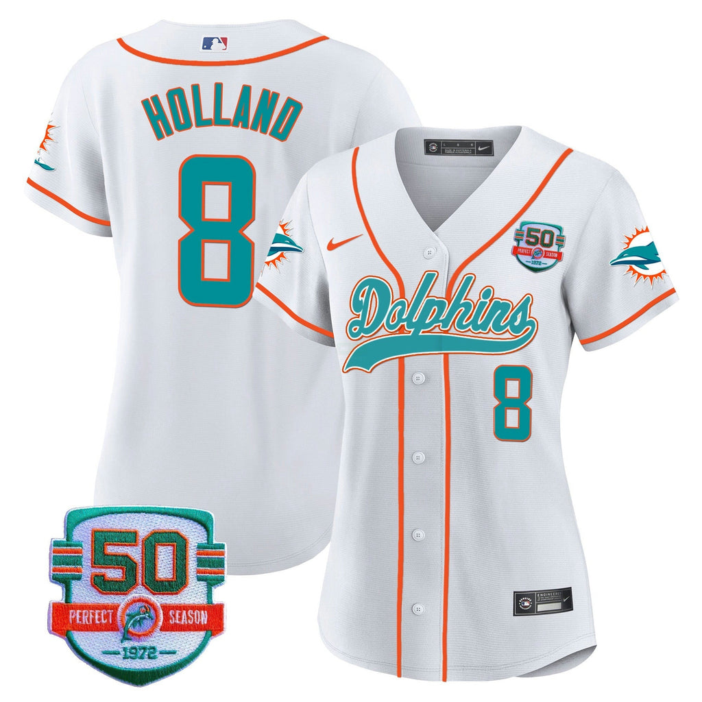 NFL Women’s 50th 1972 Perfect Season Patch Jersey