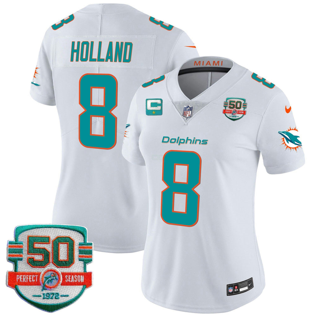 NFL Women’s 50th 1972 Perfect Season Patch Vapor Jersey