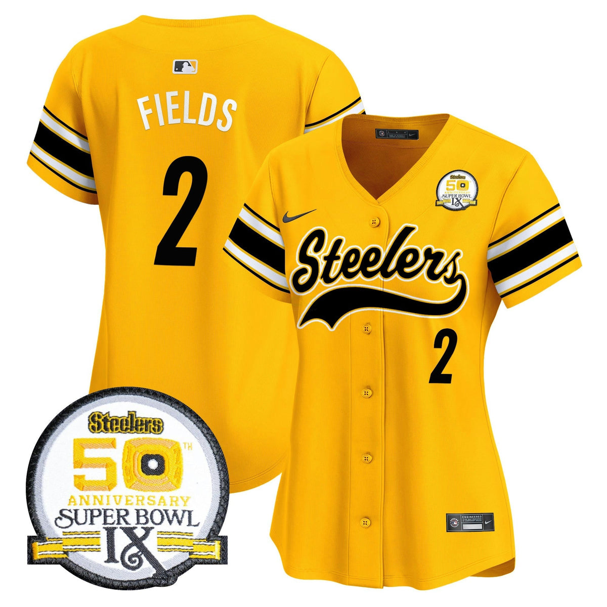NFL Women’s 50th Anniversary Of Super Bowl IX Patch Vapor Premier Jersey