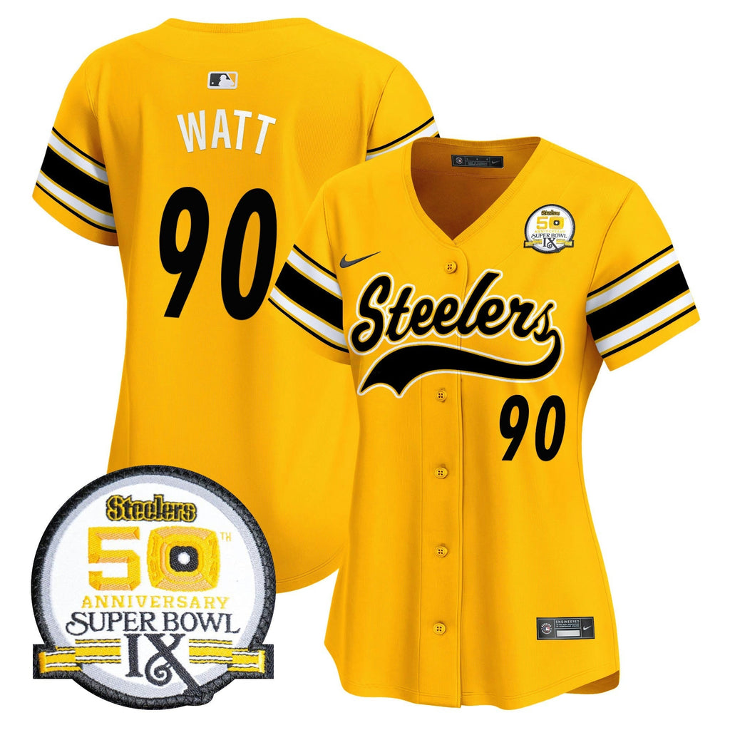 NFL Women’s 50th Anniversary Of Super Bowl IX Patch Vapor Premier Jersey