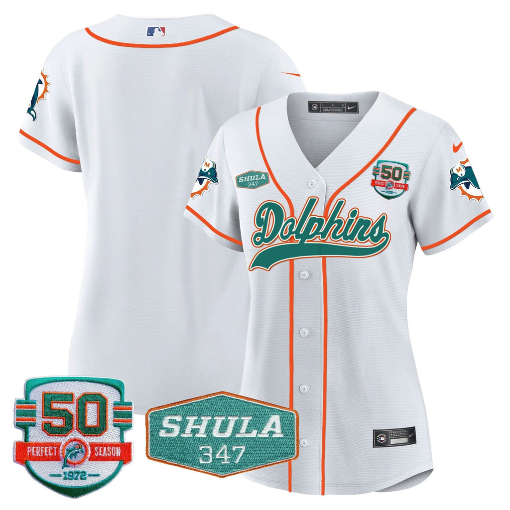 NFL Women’s 50th & Don Shula 347 Memorial Patch Jersey