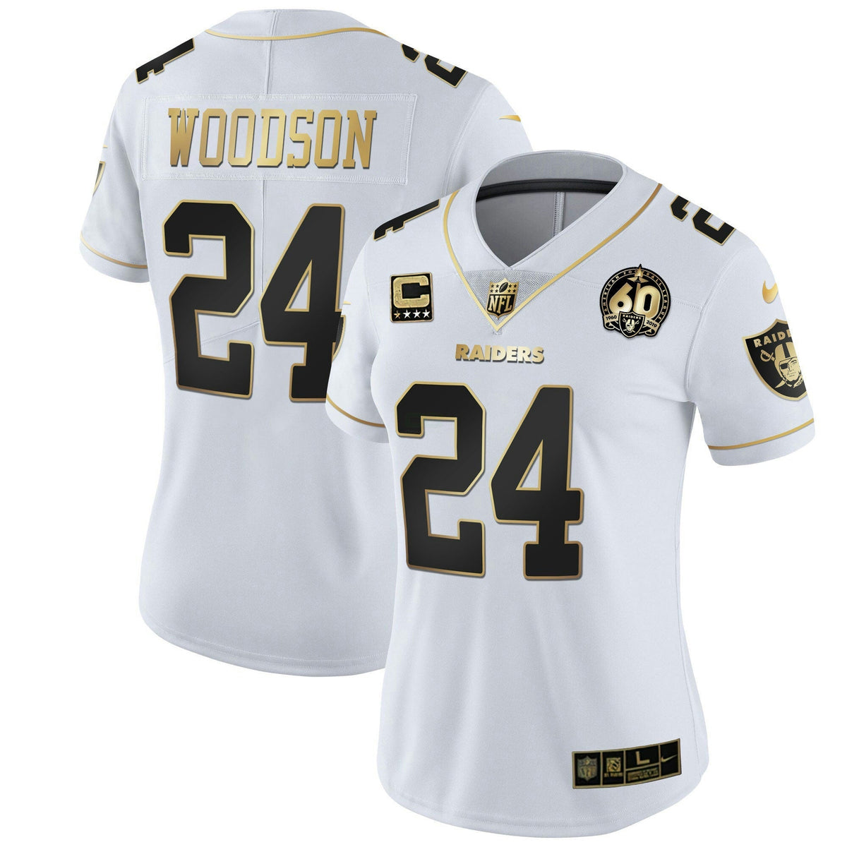 Jersey NFL Women’s 60th Season Patch Gold & Split