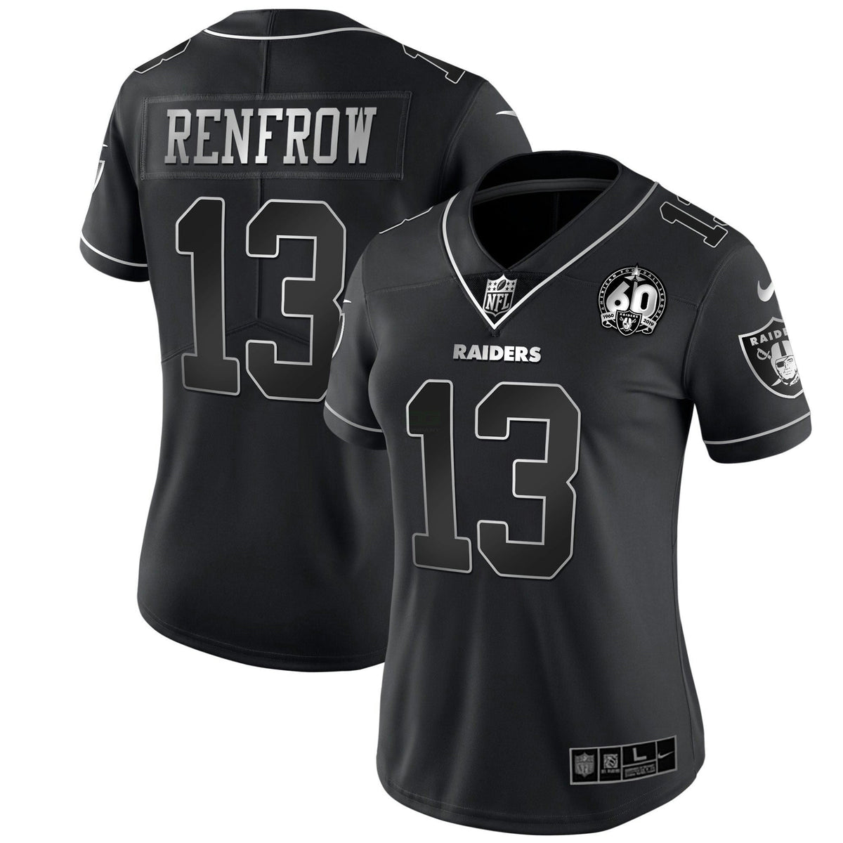 Jersey NFL Women’s 60th Season Patch Gold & Split