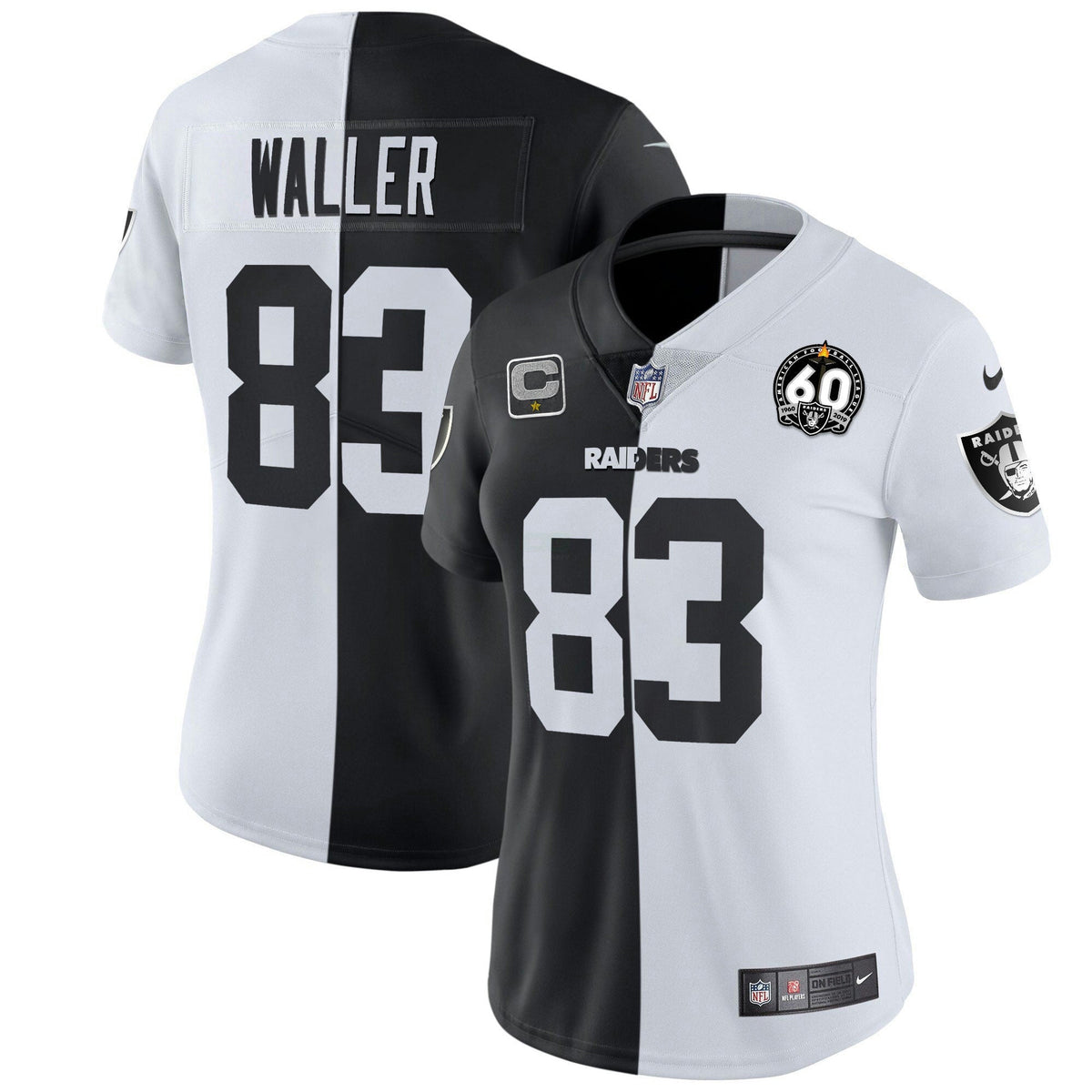 Jersey NFL Women’s 60th Season Patch Gold & Split