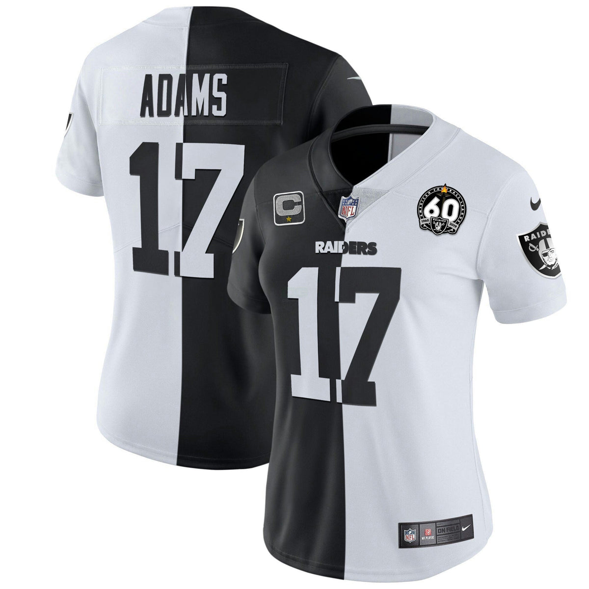 Jersey NFL Women’s 60th Season Patch Gold & Split