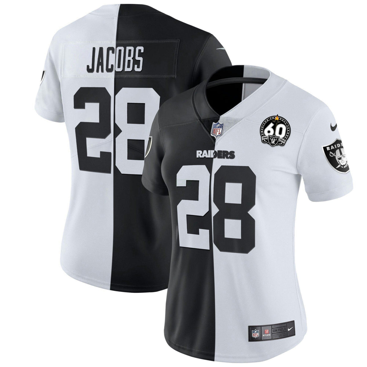 Jersey NFL Women’s 60th Season Patch Gold & Split