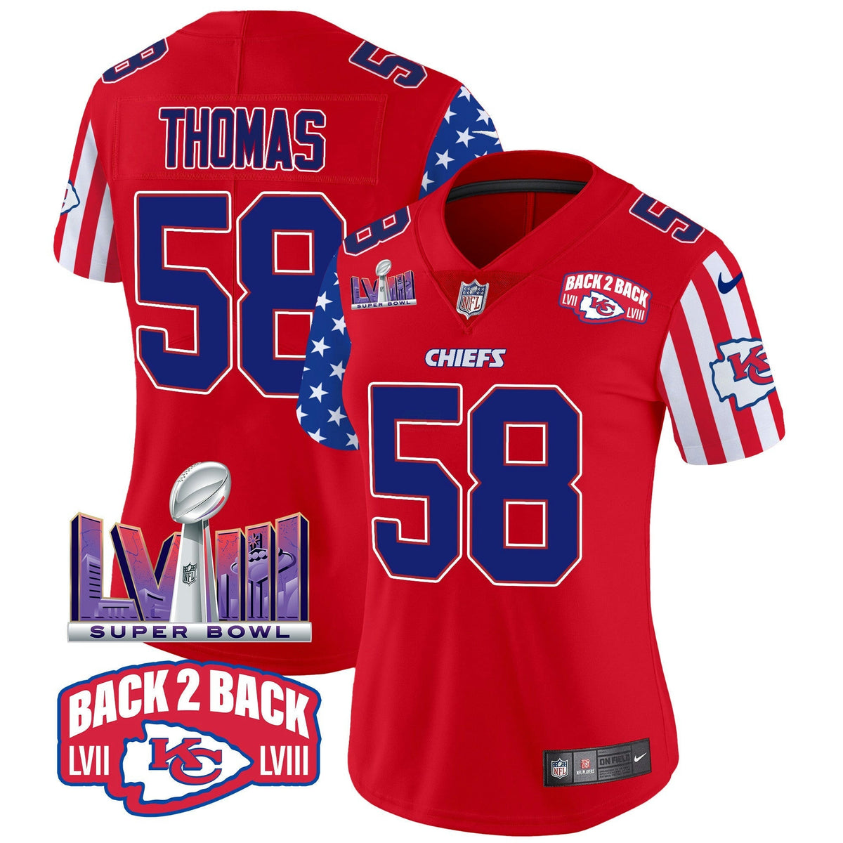 NFL Kansas City Chiefs Women’s American Style Vapor Limited Jersey