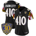 NFL Women’s Baltimore ‘Maryland Flag Edition’ Vapor Limited Jersey – 30th Anniversary Patch