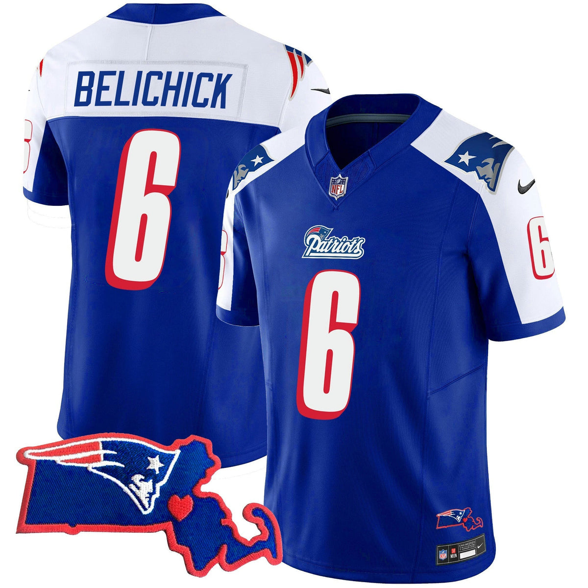 NFL Women’s Bill Belichick 6x Champions Vapor Jersey