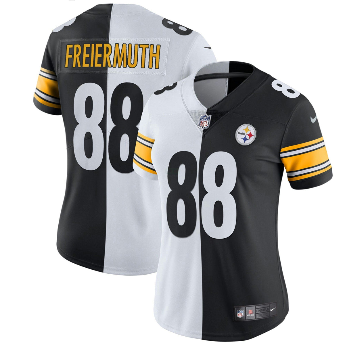 Jersey NFL Pittsburgh Steelers Women’s White Gold & Black Gold