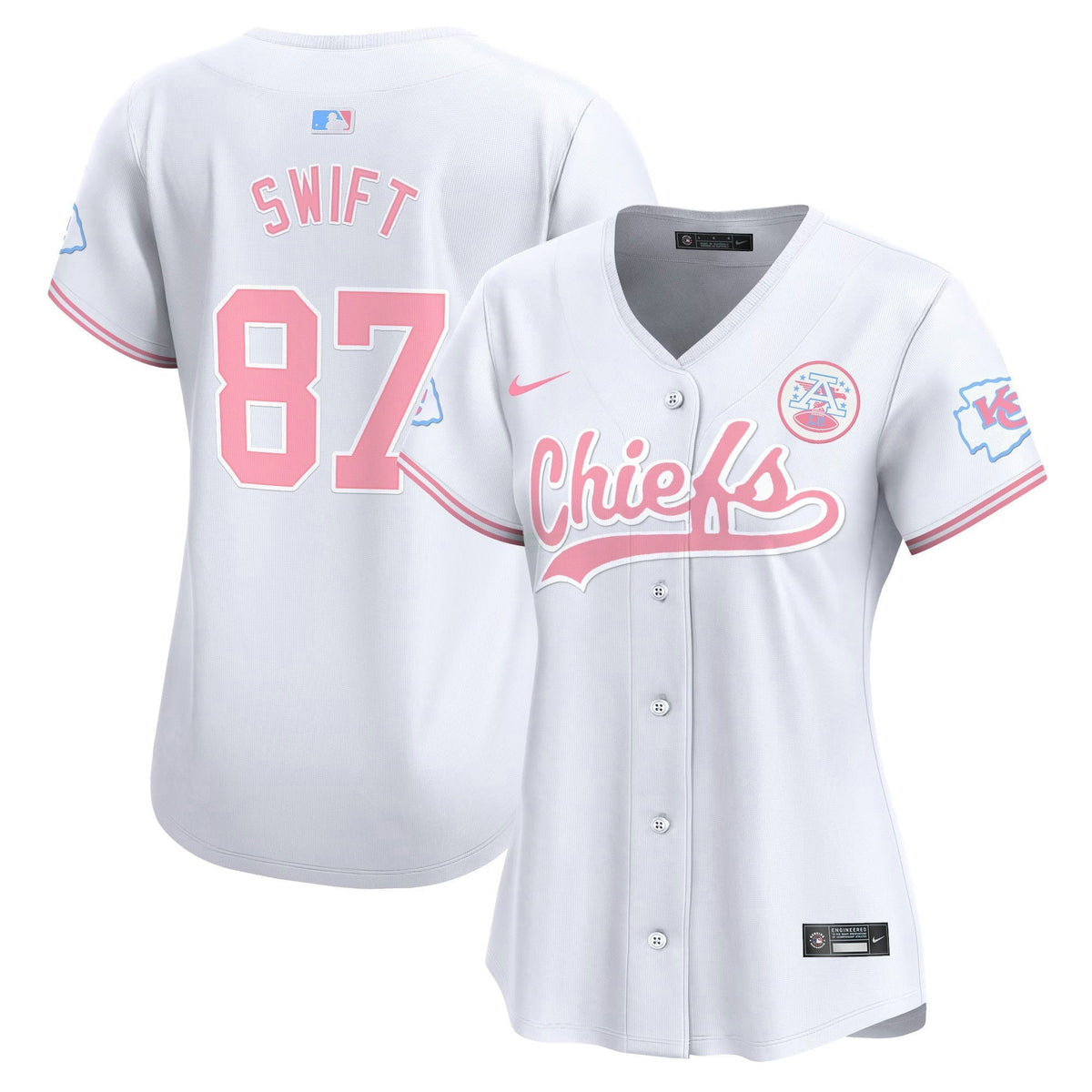 NFL Kansas City Chiefs Women’s Bubblegum Pink Vapor Premier Limited Jersey