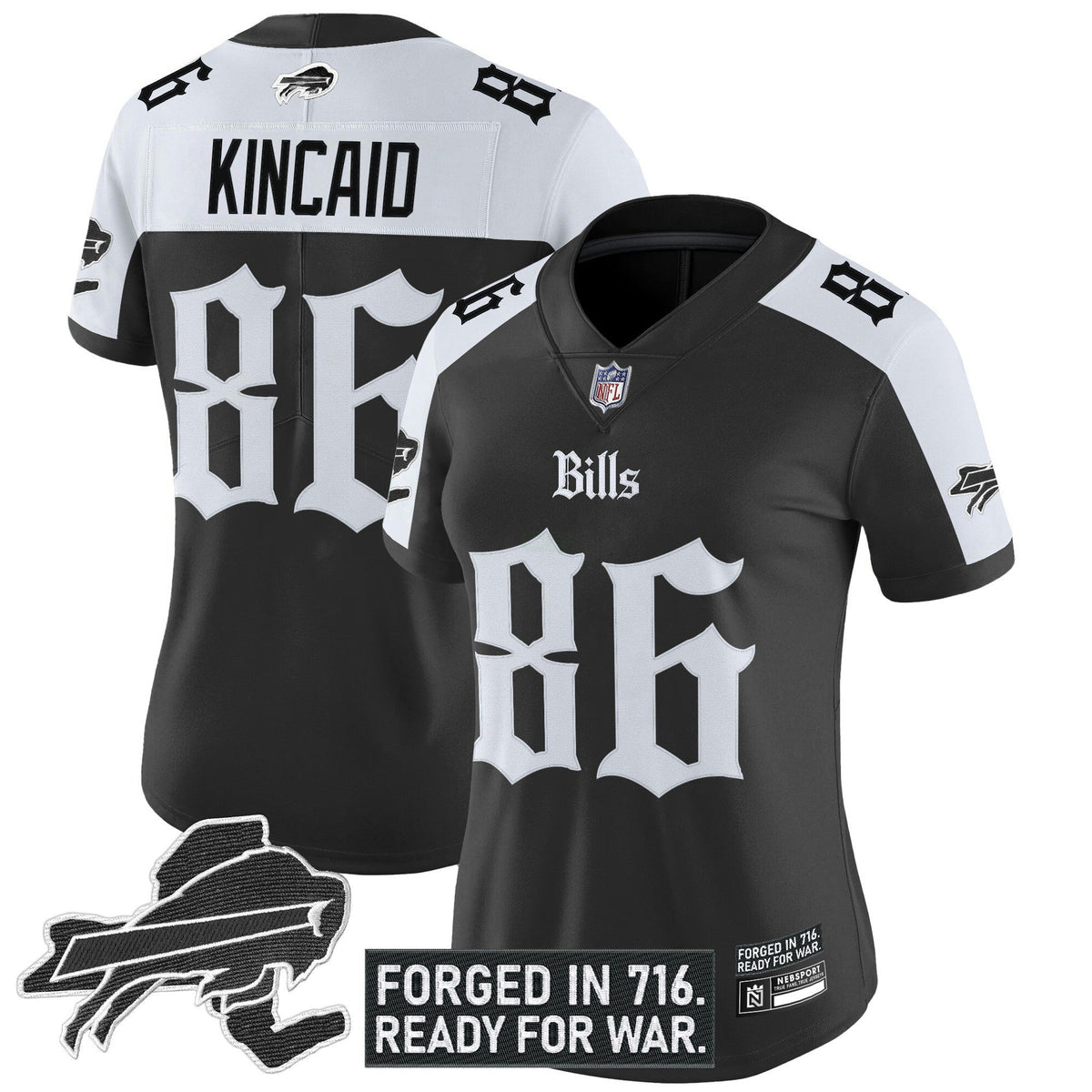 NFL Women’s Buffalo ‘Gothic Cold Front Edition’ Vapor Limited Jersey