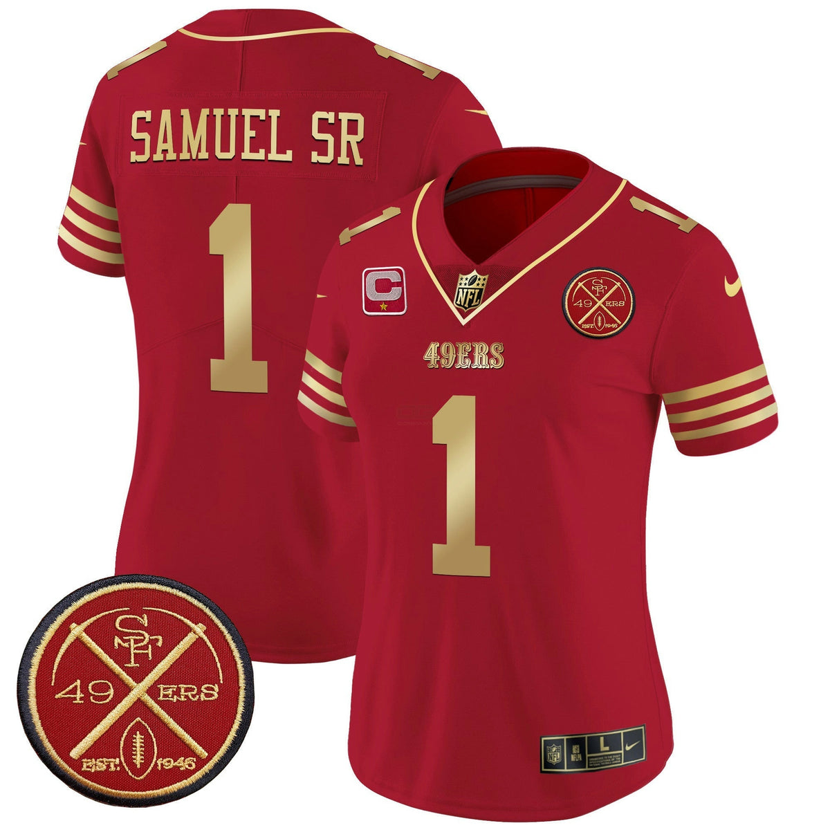 NFL Women’s Est.1946 Patch Vapor Limited Jersey