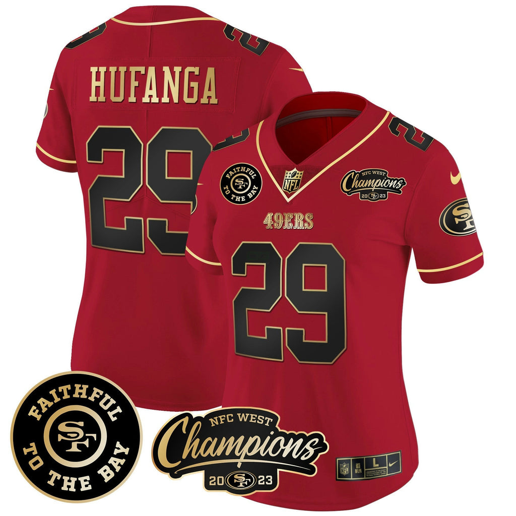 NFL Women’s Faithful & 2023 NFC West Champions Patch Vapor Jersey