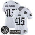 NFL Women’s Gold Blooded 415 San Francisco ‘Fog City Gothic Edition’ Vapor Limited Jersey - Gold Blooded 415