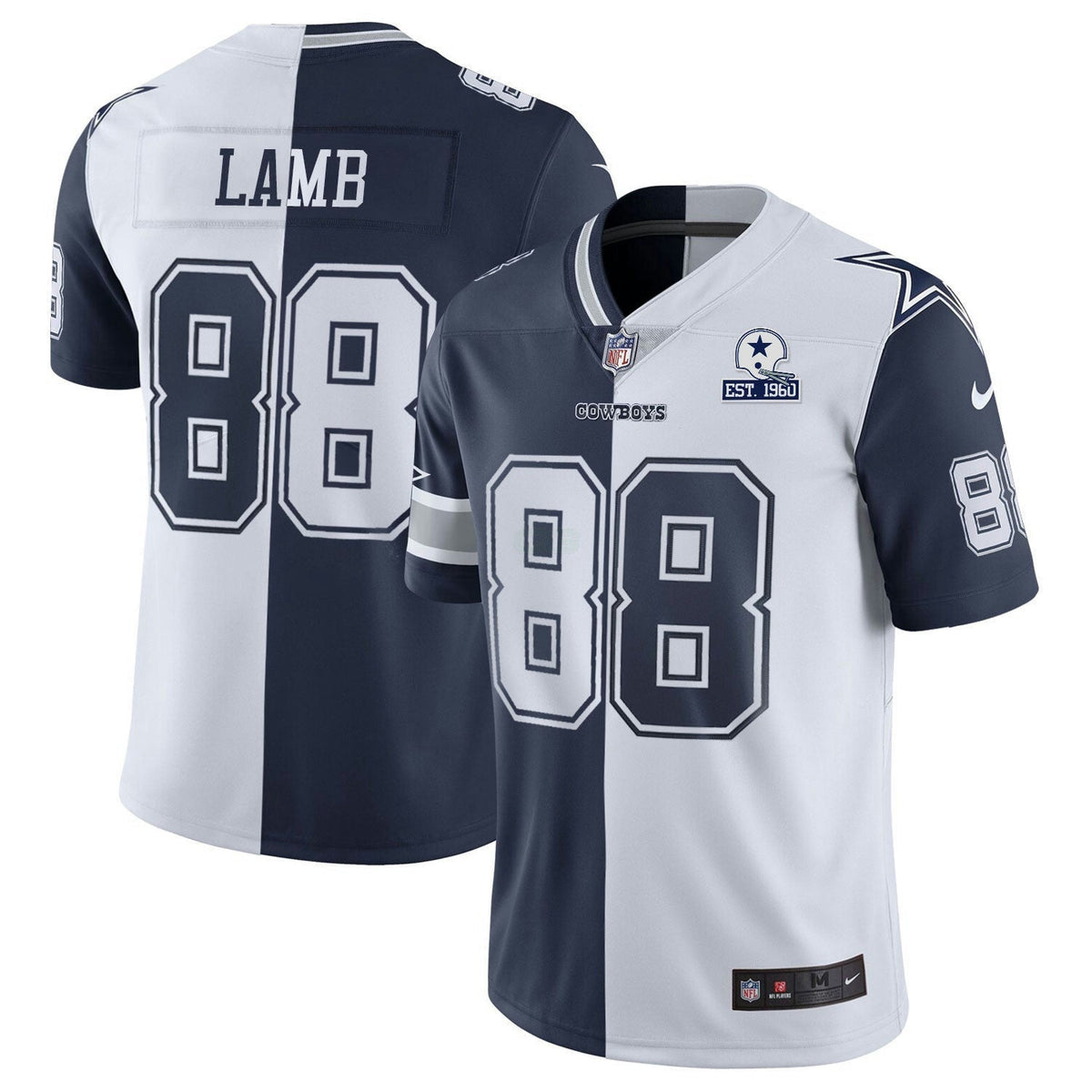 Jersey NFL Women’s Gold & Split Vapor Est 1960 Patch
